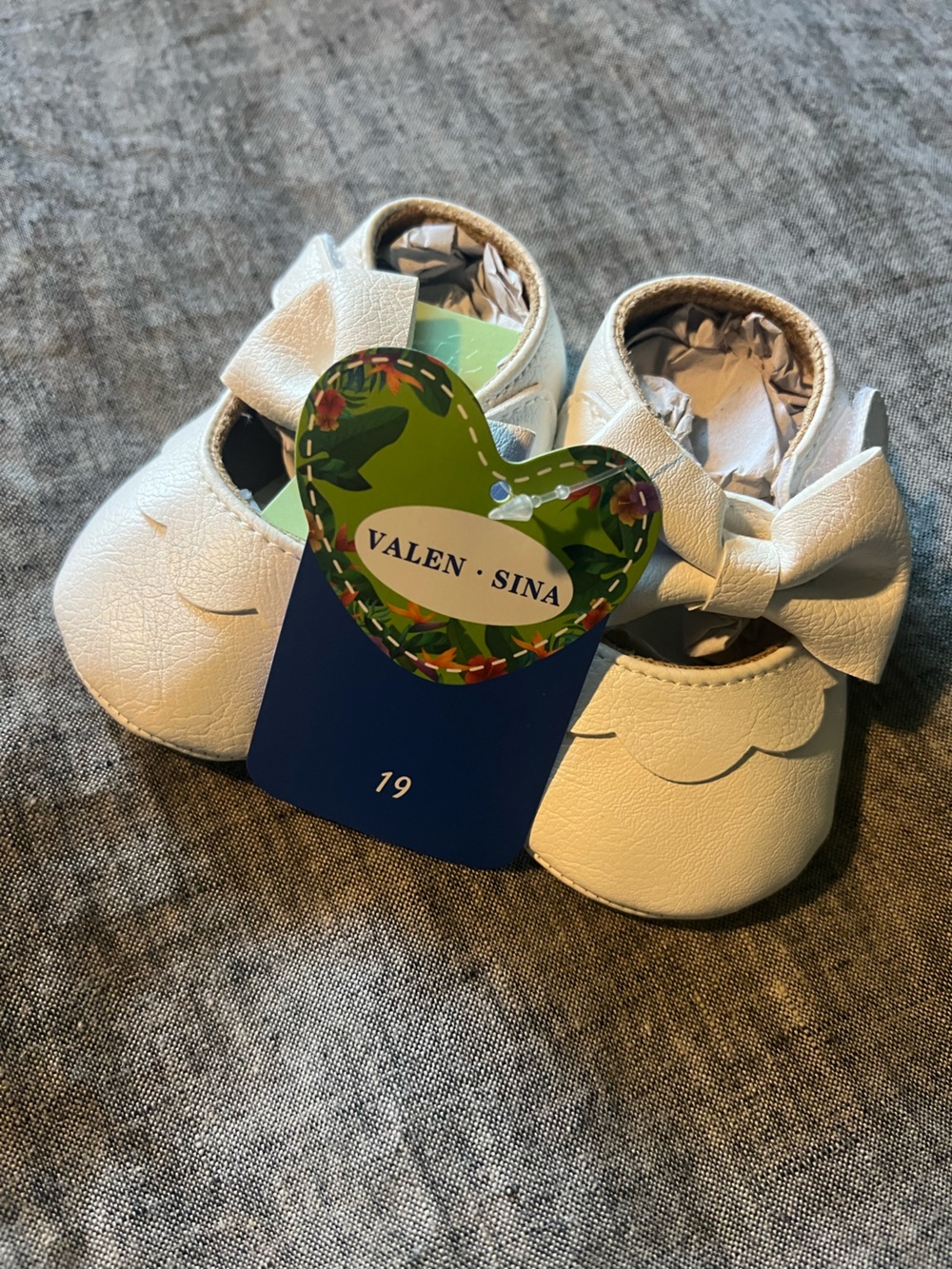 White Baby Mary Jane Bow Shoes